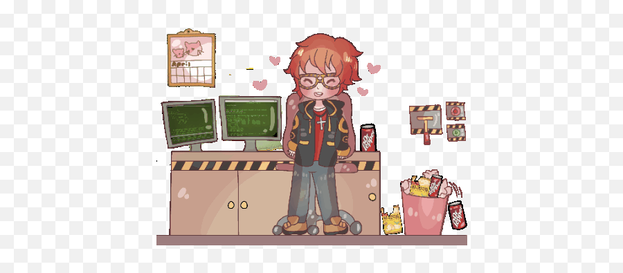 Mess - Error 707 Mystic Messenger Gif Emoji,Mystic Messenger 707 Emoji Gif