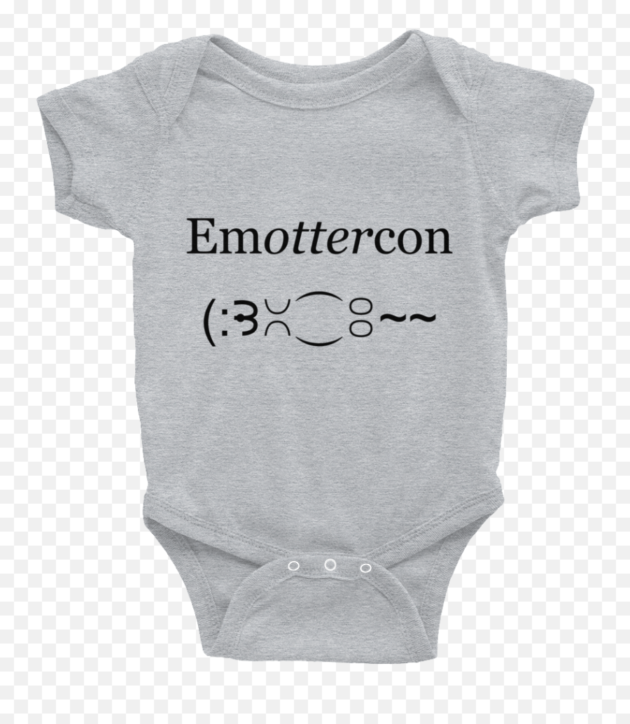 Emottercon Infant Onesie - My Big Brother Is A Samoyed Emoji,Otter Emoticon