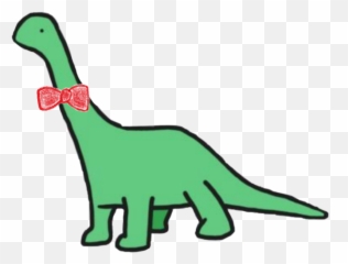 Picsart Dino Dinosaur Sticker - Bow Tie On A Brontosaurus Emoji,Brontosaurus Emoji