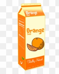 Carton Of Orange Juice Clipart - Juicebox Emoji,Juice Box Emoji