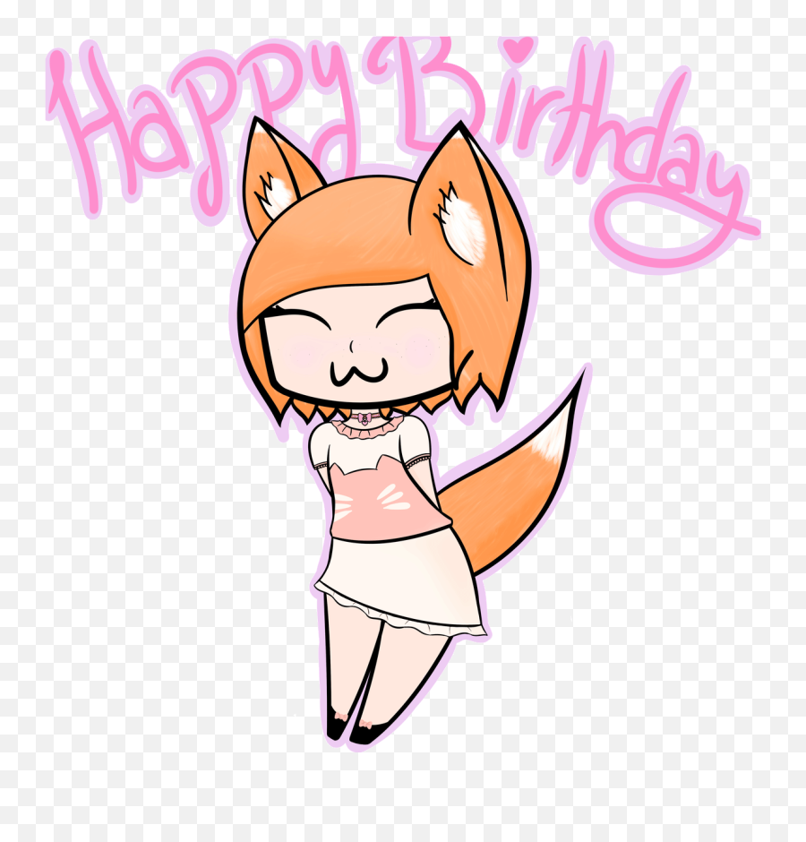 Happy Birthday Sweet Girl Gif Clipart - Happy Birthday Fox Gif Emoji,Happy Birthday Emoji Gif