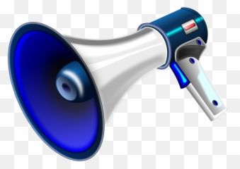 The Audible Way To - Blue Megaphone Clipart Png Emoji,Emotion Ne Demek