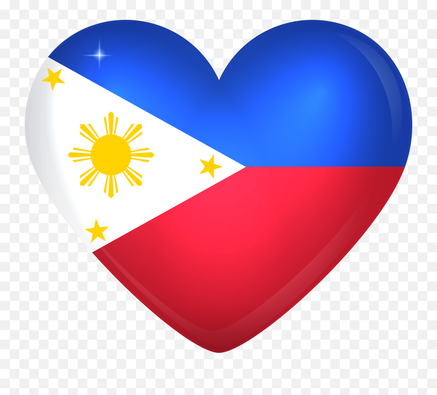 Library Of Filipino Flag Star Clip - Philippine Flag Png Heart Emoji,Philippine Flag Emoji Iphone