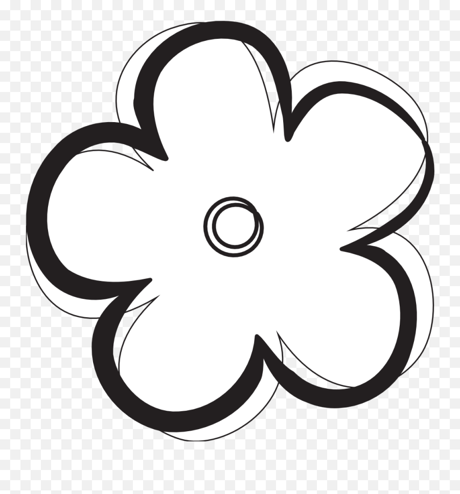 Free Black And White Pics Of Flowers Download Free Clip Art - Black And White Flower Logo Emoji,White Flower Emoji