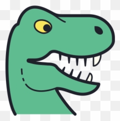 Dinosaur Icon - Cartoon Dinosaur Head Png Emoji,Green Dinosaur Emoji