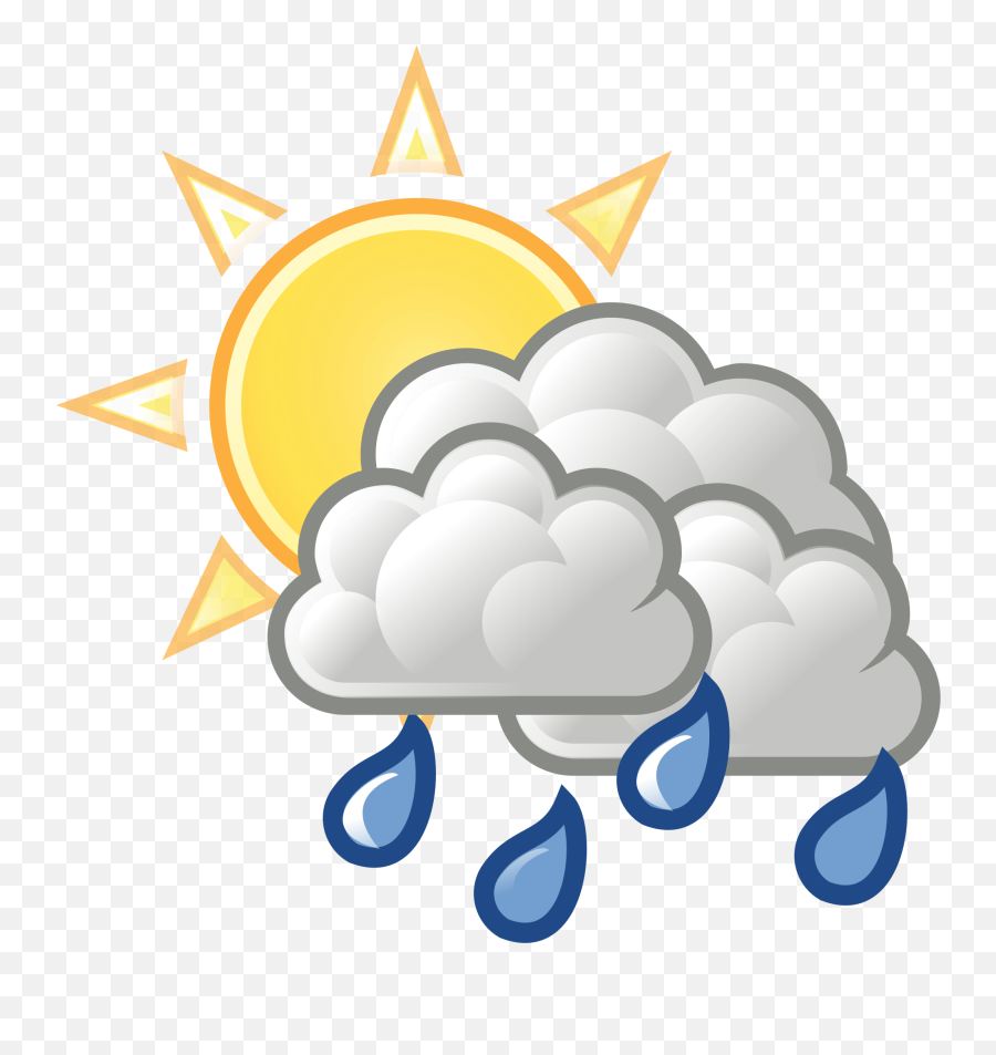 Emoji Clipart Rain Emoji Rain - Scattered Thunderstorms Clipart,Music And Rain Emoji