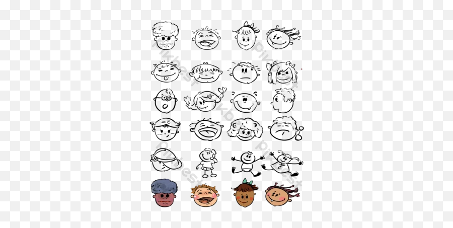 Cartoon Emoticon Faces Images Free For Design - Pikbest Happy Emoji,Goose Emoji