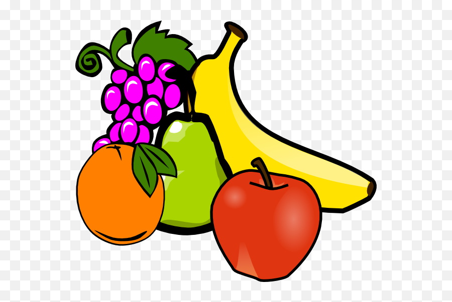 Fruits Cartoon Png Transparent - Fruit And Vegitable Clip Art Emoji,Fruit Vegetable Emojis No Background