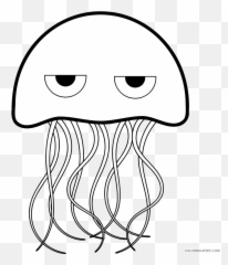 Jellyfish Coloring Sheets Animal Coloring Pages Printable - Jellyfish Coloring Book Emoji,Mlp Chibi Emotions