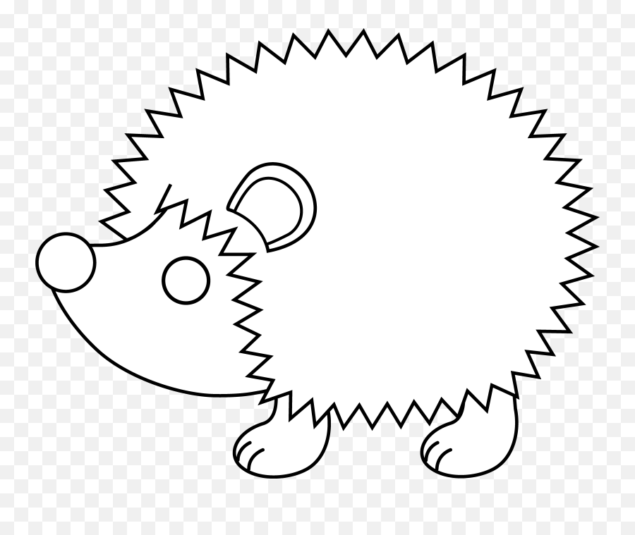 Porcupine Clipart Sad - Clipart Hedgehog Outline Emoji,Porcupine Emoji