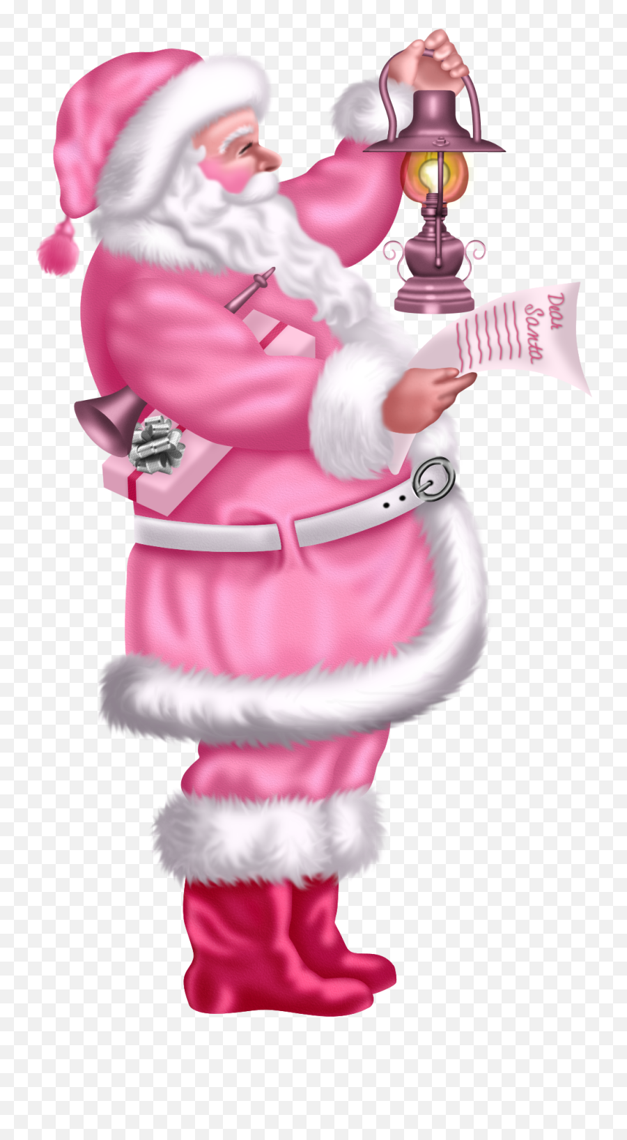 Dreaming Of A Pink Ideas - Pink Santa Png Emoji,Christmas Bracelets Santa Claus Emoji Charms
