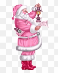 Dreaming Of A Pink Ideas - Pink Santa Png Emoji,Christmas Bracelets Santa Claus Emoji Charms