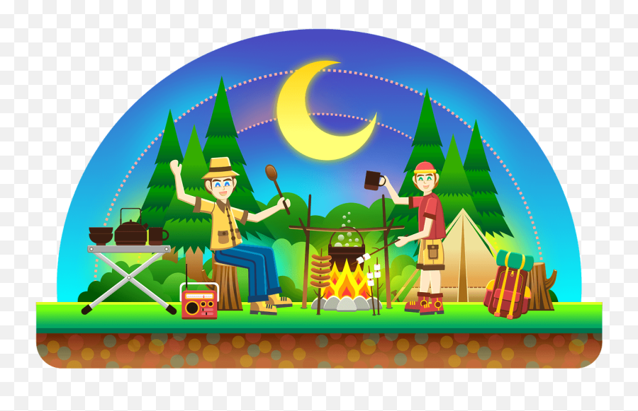 Unforgettable Camping - Clipart Berkemah Animasi Emoji,Outdoor Emotion Activities