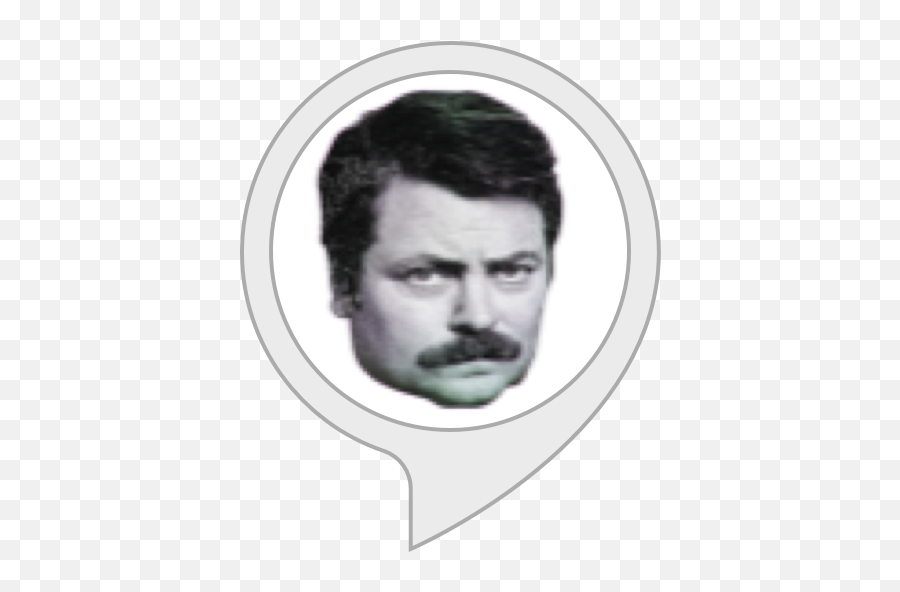 Alexa - Vote Ron Swanson Or Dont Emoji,Ron Swanson Not Good Emotions