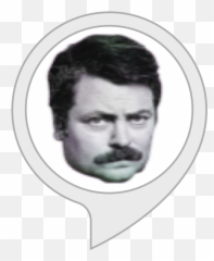 Alexa - Vote Ron Swanson Or Dont Emoji,Ron Swanson Not Good Emotions