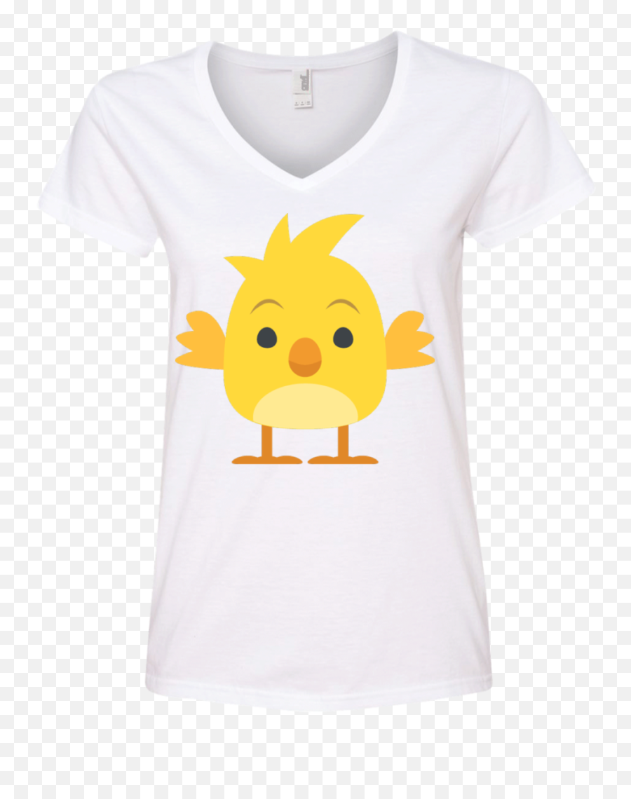Chick 2 Emoji Ladiesu0027 V - Neck Tshirt U2013 That Merch Store Short Sleeve,Parody Emoji