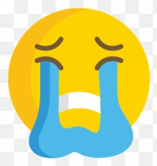 Loudly Crying Face Emoji Icon Of Flat Style - Available In Happy,Loudly Crying Emoji
