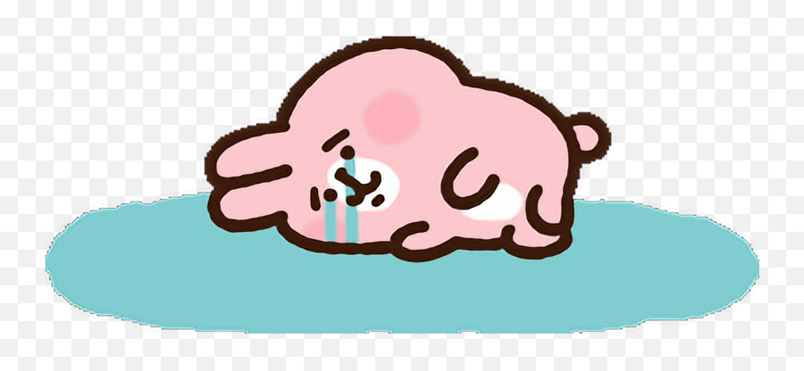 Sticker - Kanahei Cry Emoji,Kanahei Rabbit Emoticon