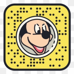 Snapchat Mickey Mouse Icon In Color - Pink Heart Lens On Snapchat Emoji,How To Do Mickey Emoticon]