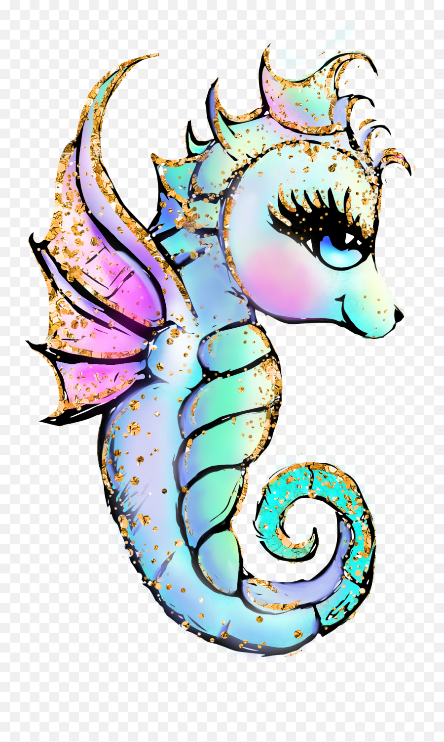 Popular And Trending Seahorse Stickers Picsart - Decorative Emoji,Seahorse Emoji