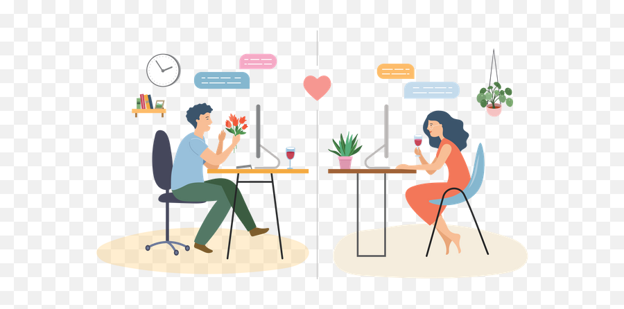 Feelings Illustrations Images Vectors - Online Dating Illustration Emoji,Guy With Emotions Of A Girl