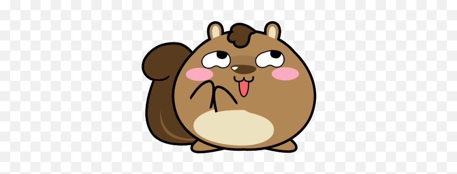 Game Obesity Mei - Squirrel Animal Emoji Gif,Animated Emoticons Squirrel