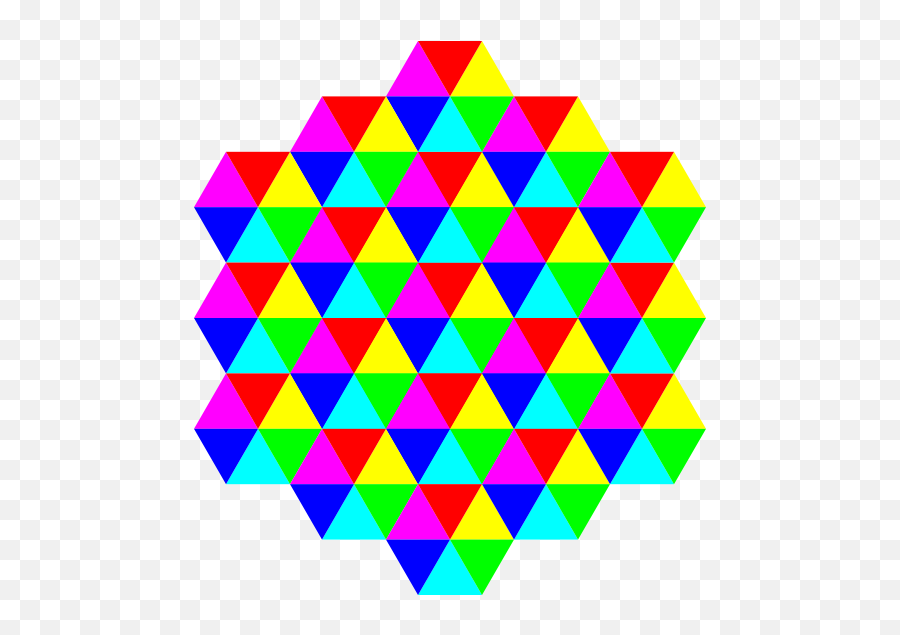 Triangle Tessellation 6 Color Clipart I2clipart - Royalty Emoji,Emoticon Box Trians