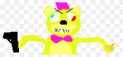 For Derpbears Neutral Special He Wields A Gun Pixel Art - Dot Emoji,Neutral Emoticon