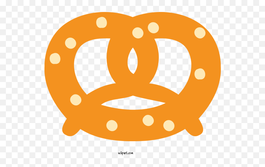 Food Cartoon Orange Pretzel For Pretzel - Pretzel Clipart Emoji,Snow Text Emoji