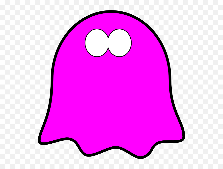 Download Hd Friendly Dark Pink Ghost Wavy Base Clip Art At - Purple Ghost Clip Art Emoji,Ghost Emoji Vector