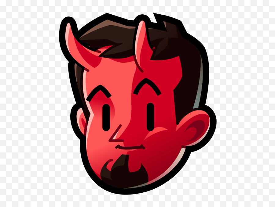 Download Devil Icon Red Head Cartoon - Red Devil Cartoon Logo Png Emoji,Satan Emoji