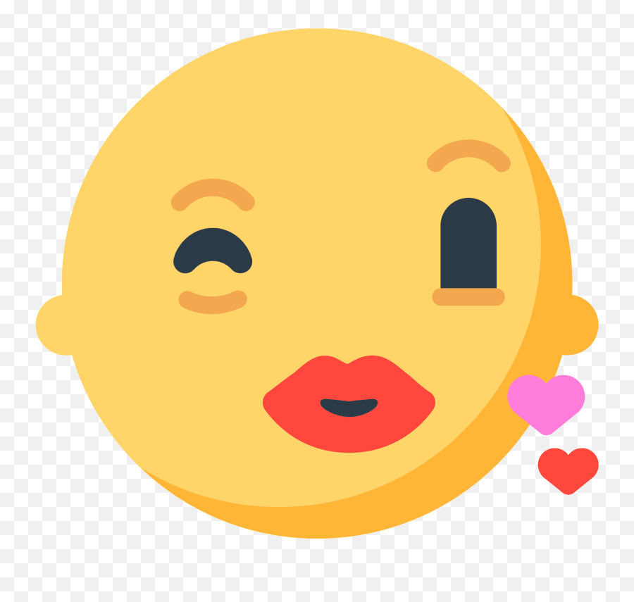 Face Blowing A Kiss Emoji Clipart - Mozilla Kiss Emoji,Kiss Emoji