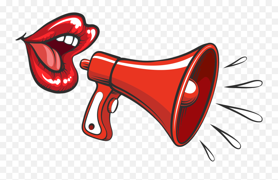 Mouth Megaphone Clipart - Megaphone Clipart Emoji,Megaphone Emoji