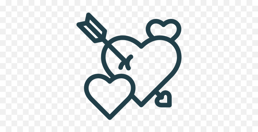 Heart Arrow Icon Of Line Style - Language Emoji,Heart With Arrow Emoji