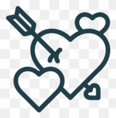Heart Arrow Icon Of Line Style - Language Emoji,Heart With Arrow Emoji