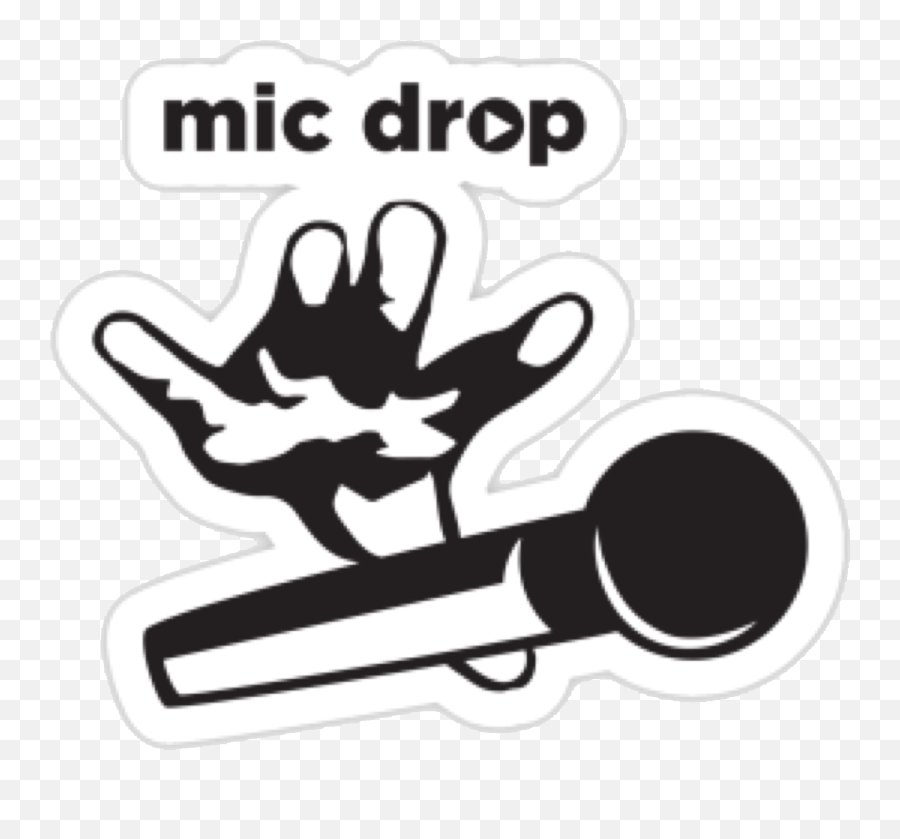 Mic Drop Sticker Emoji,Dropping The Mic Emoji