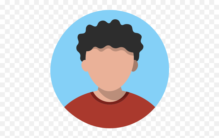 Male People Avatar Man Boy Curly - Man Emoji,Curly Hair Emoticon