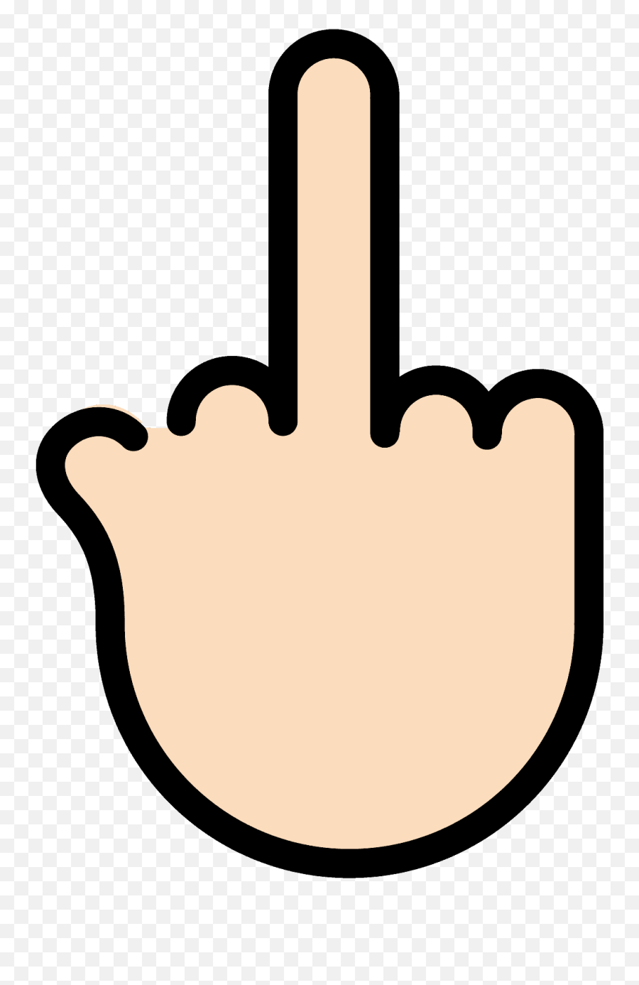 Middle Finger Emoji Clipart - Rodkowy Palec Png,Finger Emoji Transparent