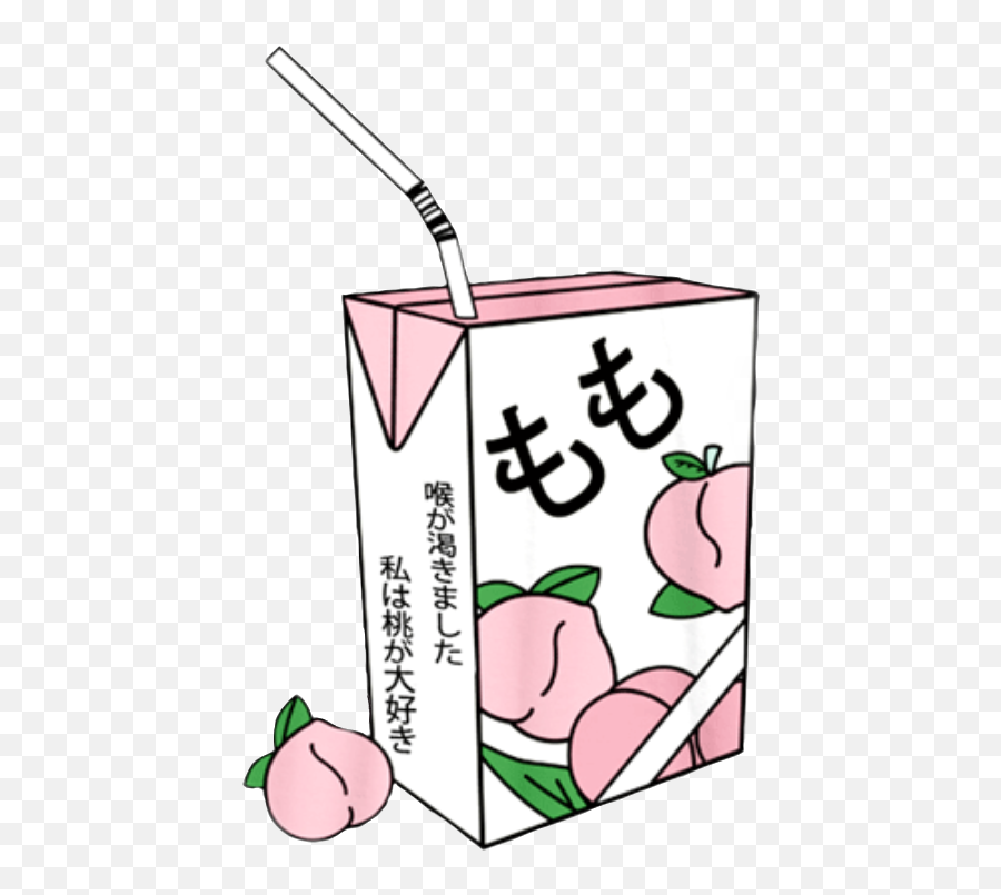 Peach Juice Juicebox Peach Pink Sticker - Fresh Emoji,Juice Box Emoji