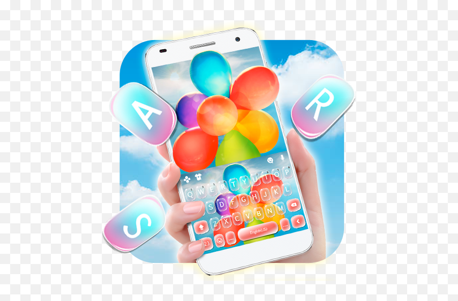 Colorful Float Balloon Keyboard Theme U2013 Google Play - Smartphone Emoji,Htc Sense 7 Emoji