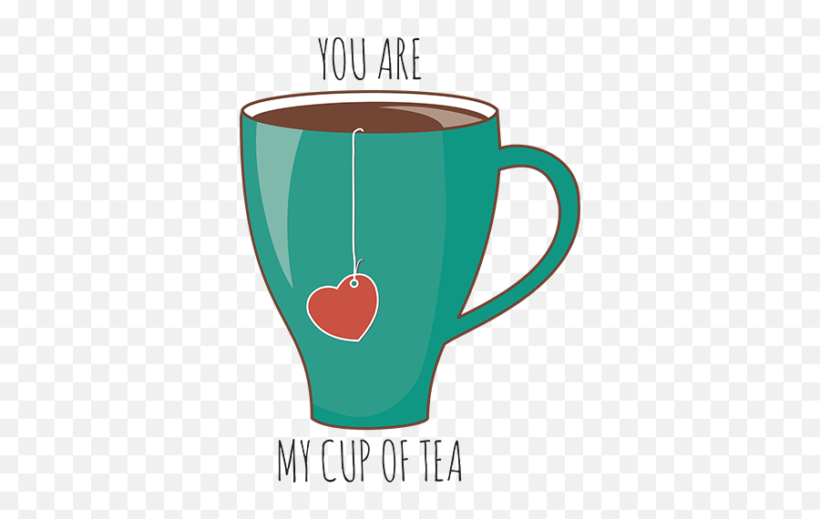 You Are My Cup Of Tea Sticker - Cup Of Tea Stickers Emoji,Tea Pot Emoji