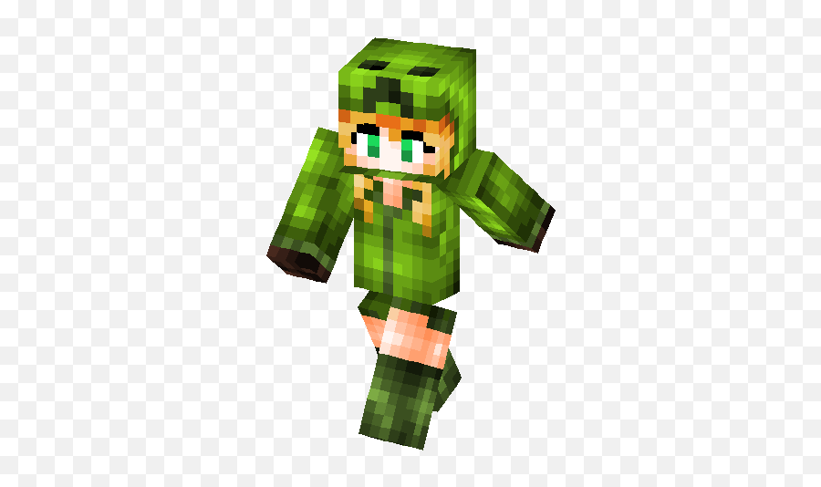 Imagenes De Minecraft De Creeper De Chica - Buscar Con Minecraft Skin Female Creeper Emoji,Fonditos 3d Emojis