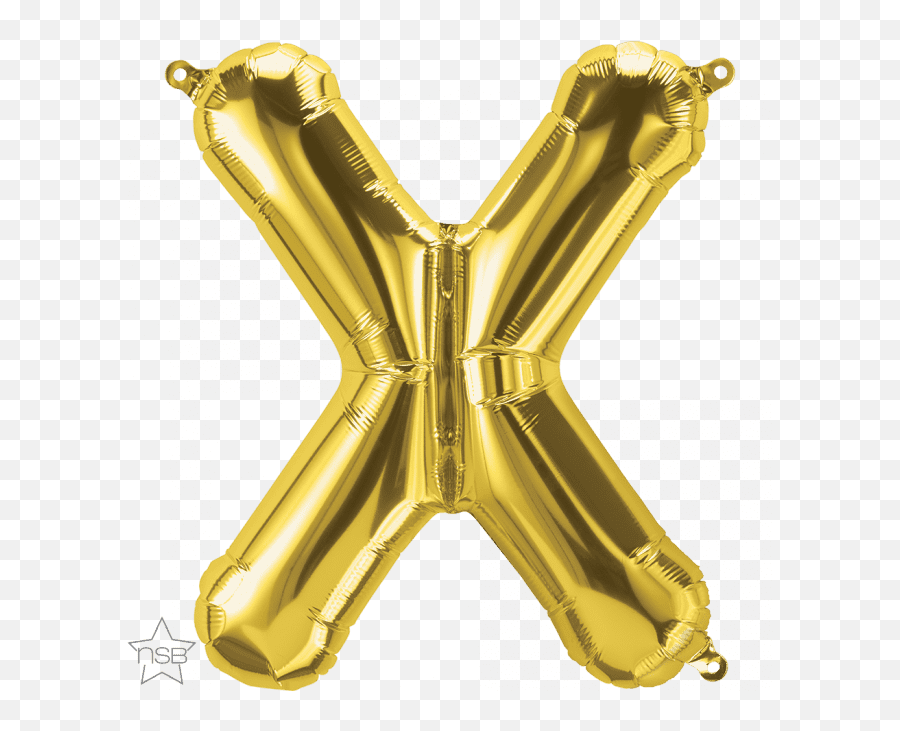 34 Letter - X Gold Shape Qualatex Foil Balloon North Letter X Foil Balloon Emoji,Emoji Movie Pen Pineapple
