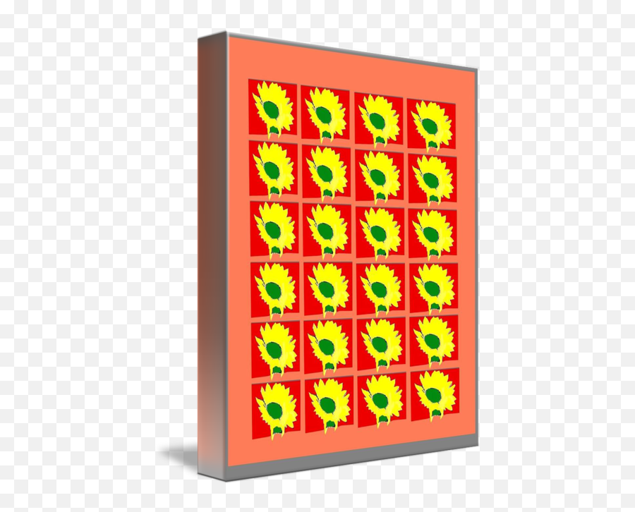 Sunflower Pattern By Dennis Staples - Vertical Emoji,Dennis And Emotions
