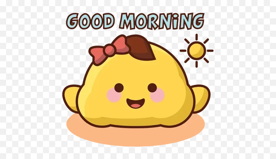 Cute Emojis Whatsapp Stickers - Stickers Cloud Morning Wishes Good Morning Cartoon,Cutest Emojis