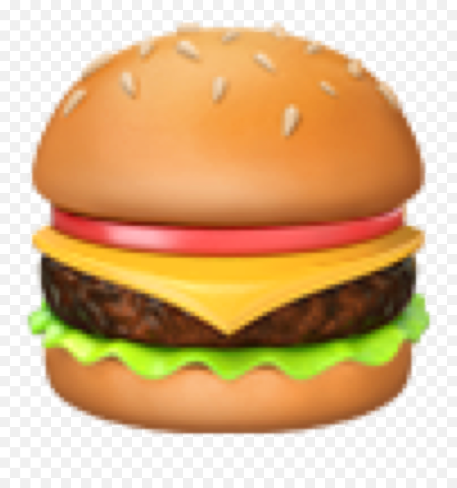 Hamburger Emoji Burger Food Sticker - Burger Emoji Apple,Hamburger Emoji