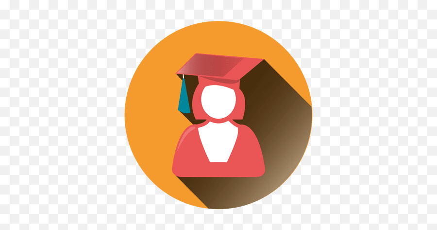 Female Graduate Round Icon Transparent Png U0026 Svg Vector - Icon Emoji,Graduation Cap Emoticon On Facebook