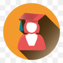 Female Graduate Round Icon Transparent Png U0026 Svg Vector - Icon Emoji,Graduation Cap Emoticon On Facebook