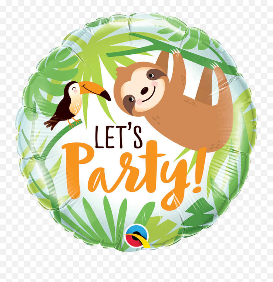 Sloth Birthday Party Supplies Party Supplies Canada - Open A Sloth Balloons Emoji,Justice Emoji Party Supplies