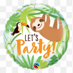 Sloth Birthday Party Supplies Party Supplies Canada - Open A Sloth Balloons Emoji,Justice Emoji Party Supplies